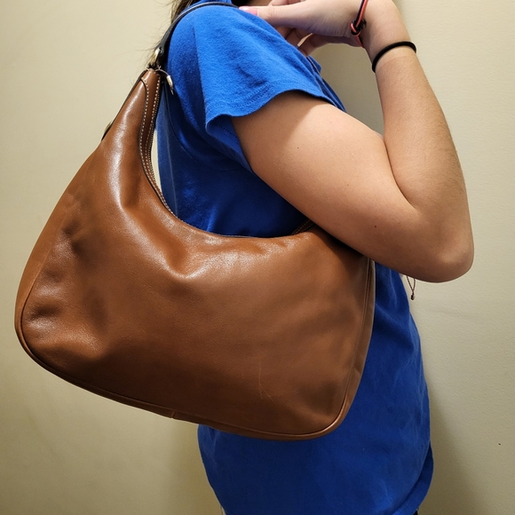 Gucci Authentic Tan Leather Hobo Bag Medium - Picture 10 of 10
